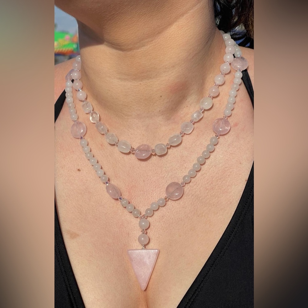 HANDMADE CRYSTAL QUARTZ JEWELRY NECKLACE